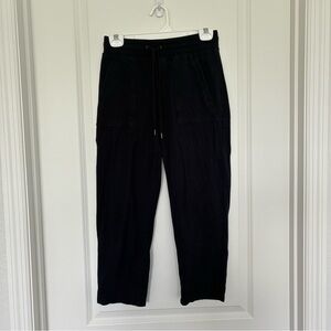 Talbots Navy Pull On Drawstring Pants with Relaxed Fit Women’s XS